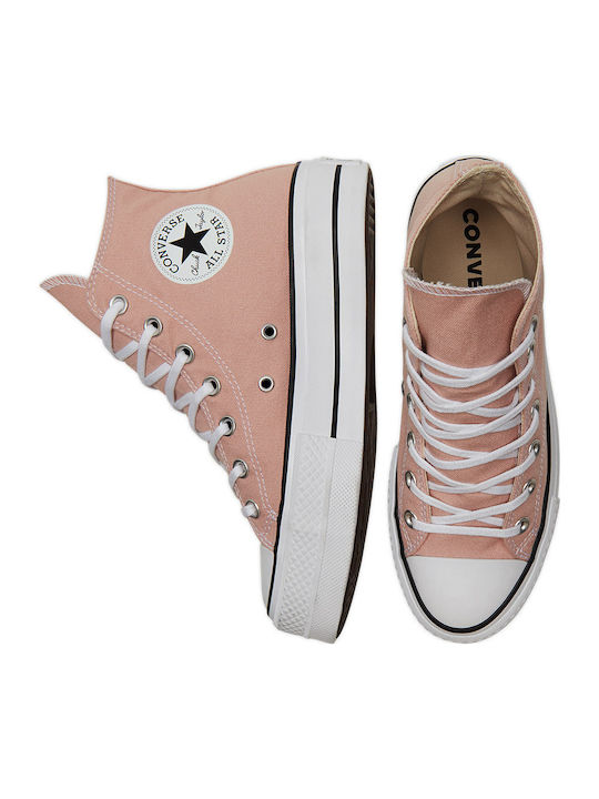 Chuck Taylor All Star Lift Canvas Flatforms Μποτάκια Ροζ