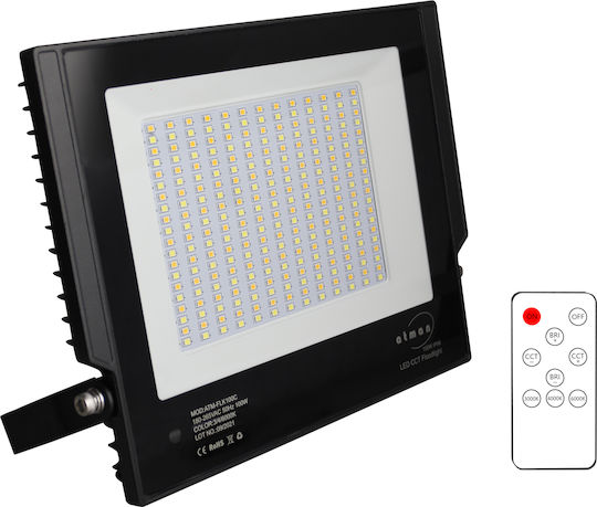 Atman Waterproof LED Floodlight 100W Cold White 6000K with Remote Control IP66