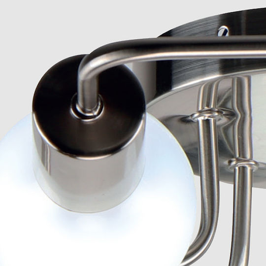 Home Lighting Shevy Ceiling Mount Light 54cm Silver with Socket E27
