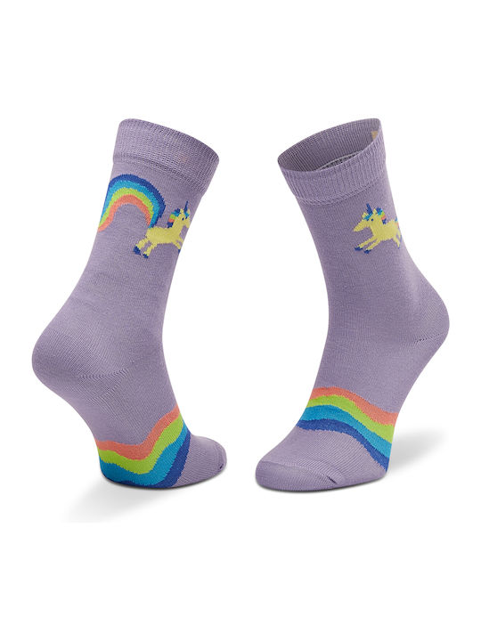 Happy Socks Kids' Socks Knee-High Kids Purple