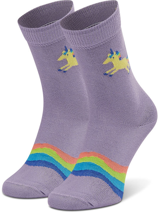 Happy Socks Kids' Socks Knee-High Kids Purple