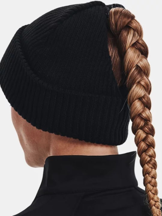 Under Armour Around Town Beanie Frauen Beanie mit Rippstrick in Schwarz Farbe