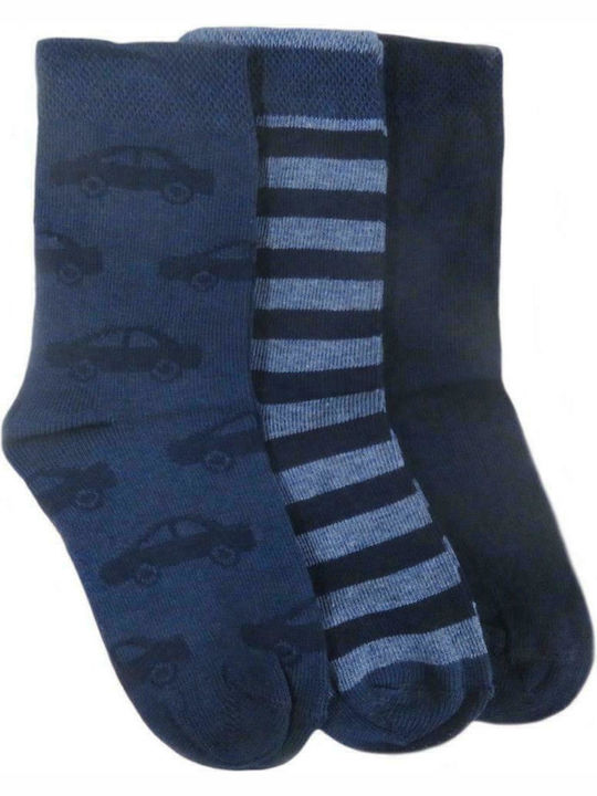 Childrenland Kids' Socks Knee-High Blue 3 Pairs