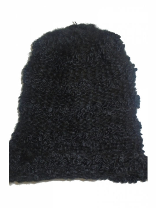 Biston Γυναικείος Fleece Beanie Σκούφος σε Μαύρο χρώμα