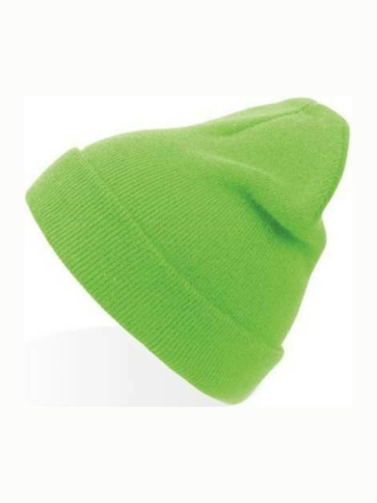 863 Wind Ανδρικός Beanie Σκούφος Green Fluo