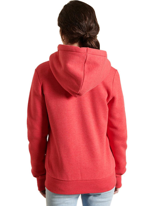 Pride In Craft Women's Sweatshirt Jacket Hooded Red