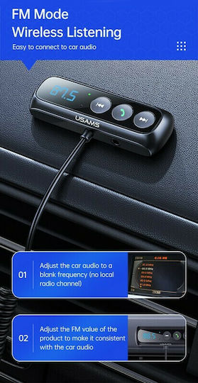 Usams Bluetooth Автомобил за Аудиосистемата (Аудиоприемник)