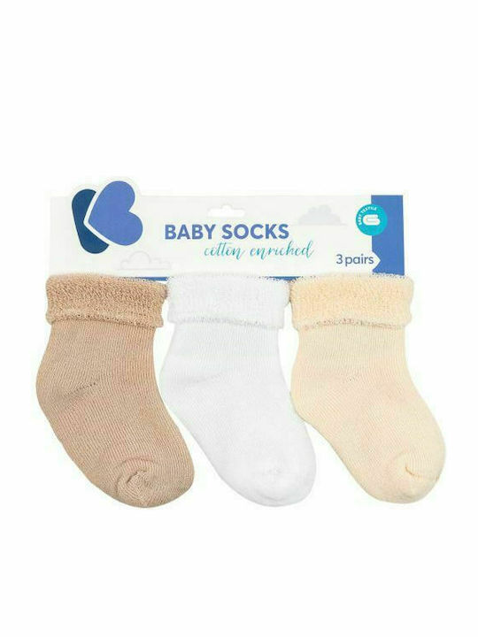 Kikka Boo Boys 3 Pack Knee-High Socks Beige