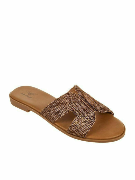 Elenross Women's Flat Sandals Bronze