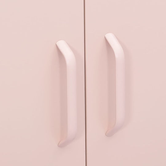 Ντουλάπι Γραφείου Μεταλλικό Ροζ 80x35x101.5cm