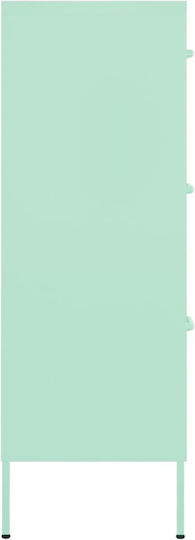 Metallische Büroaufbewahrungsschublade Mint 80x35x101,5cm