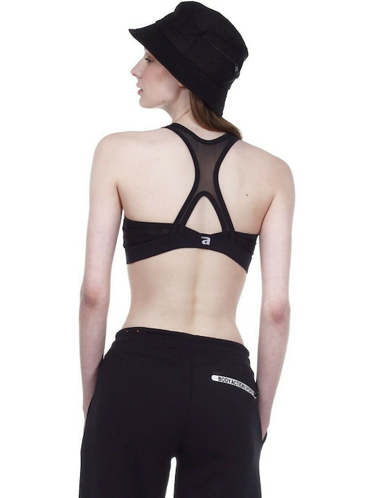 Body Action Frauen Sport-BHs Sport-BH Schwarz mit Polsterung