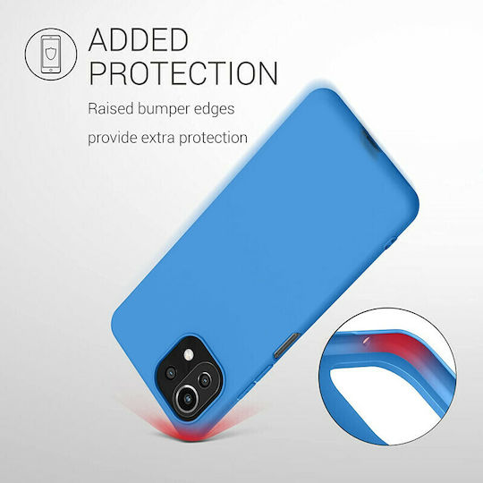 KWmobile Back Cover Silicone Blue Temptation (Xiaomi Mi 11 Lite / 11 Lite 5G / 11 Lite 5G NE)