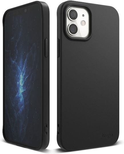 Ringke Air S Back Cover Σιλικόνης 1.3mm Μαύρο (iPhone 12 mini)