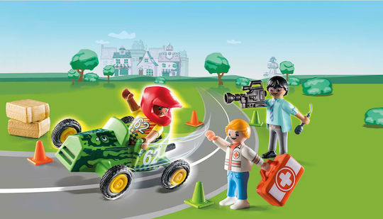 Playmobil Duck On Call Ambulance Action: Help the Racing Driver for 3+ years years old