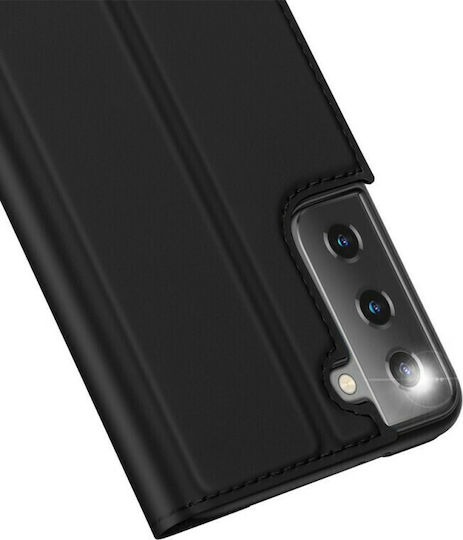 Dux Ducis Skin Pro Книга Изкуствена кожа Черен (Galaxy S21 Ultra 5G)