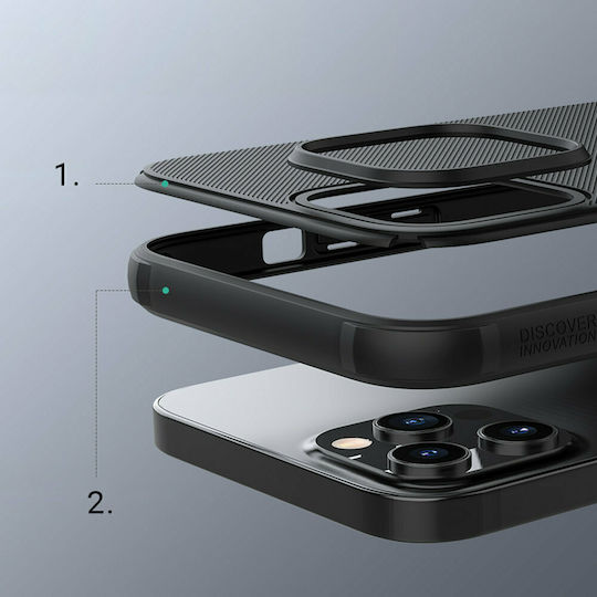 Nillkin Super Frosted Magnetic Back Cover Πλαστικό Μαύρο (iPhone 13 Pro Max)
