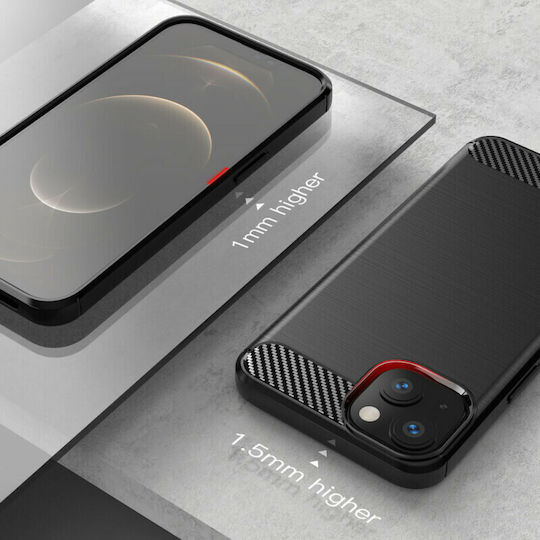 Powertech Back Cover Σιλικόνης Μαύρο (iPhone 13 mini)