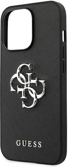 Guess Umschlag Rückseite Synthetisches Leder Schwarz (iPhone 13 Pro)
