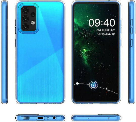 Hurtel Ultra Slim 0.5mm Back Cover Silicon 0.5mm Transparent (Galaxy A72)