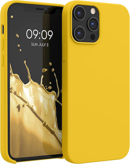 KWmobile Soft Flexible Back Cover Silicone Yellow (iPhone 12 Pro Max)