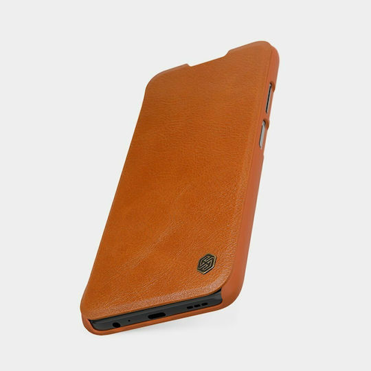 Nillkin Qin Book Piele artificială Maro (Redmi Note 9T)