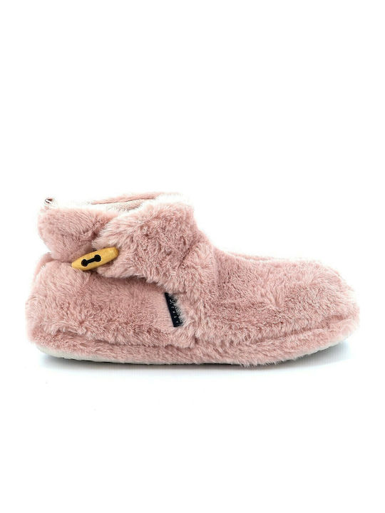 Trento W757 Geschlossene Damen Hausschuhe Rosa