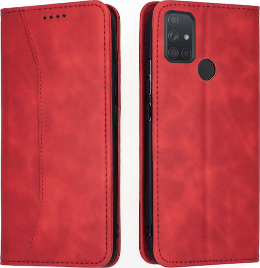 Bodycell PU Leather Book Synthetic Leather Red (Galaxy A21s) 04-00303