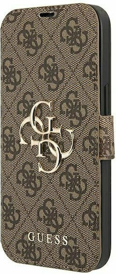 Guess Buchen Sie Synthetisches Leder Braun (iPhone 13 Pro Max)