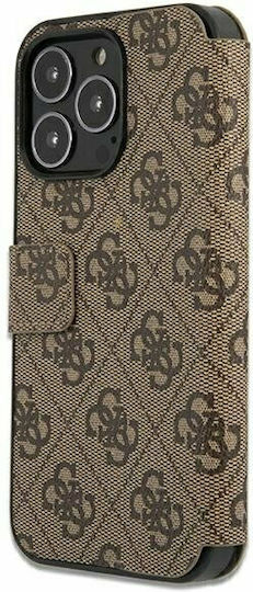 Guess Buchen Sie Synthetisches Leder Braun (iPhone 13 Pro Max)