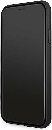 BMW Leather Curve Perforate Задна корица Кожа / Пластмаса Червен (iPhone 11)