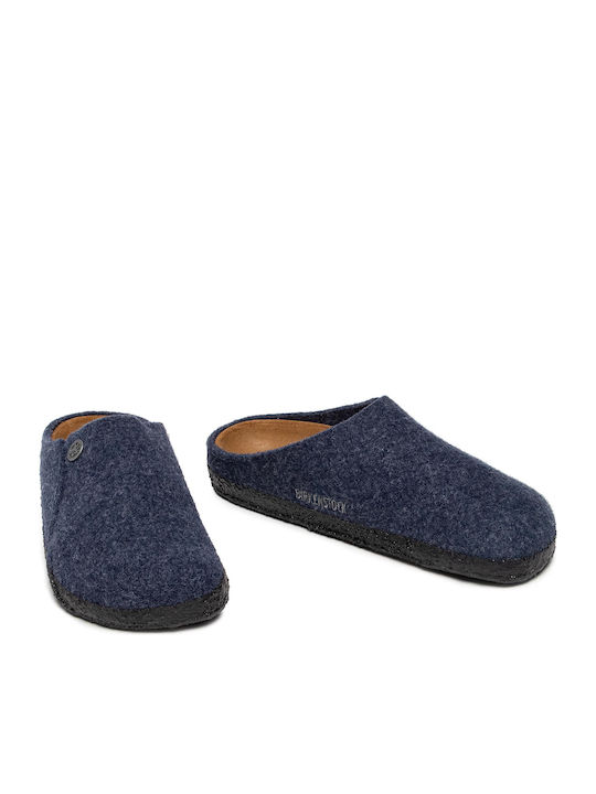 Zermatt Anatomical Woolen Women's Slippers Blue Narrow Fit