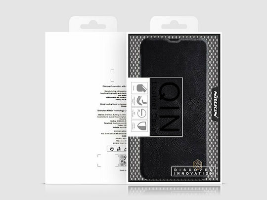 Nillkin Qin Series Book Piele artificială / Plastic Negru (Galaxy A42)