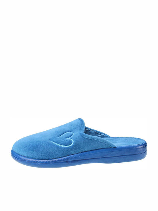 Mary F05 Зимни Дамски Пантофи Сини