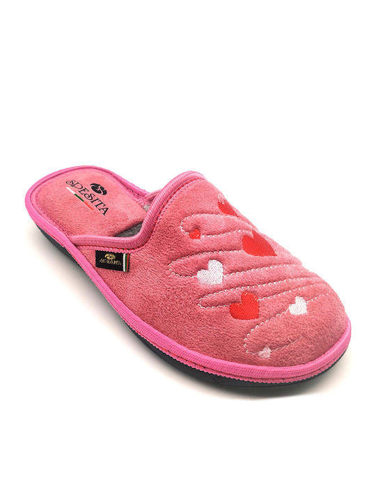 20-112 Winter Damen Hausschuhe Rosa