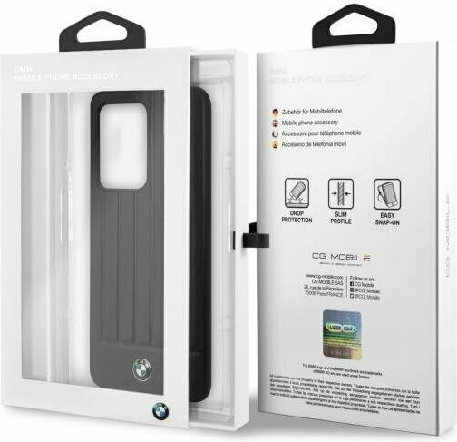 BMW Leather Lines Back Cover Δερμάτινο Μαύρο (Galaxy S20 Ultra)