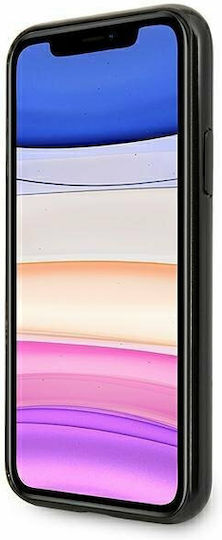Mercedes-Benz Silver Stars Pattern Back Cover Πλαστικό Μαύρο (iPhone 11)