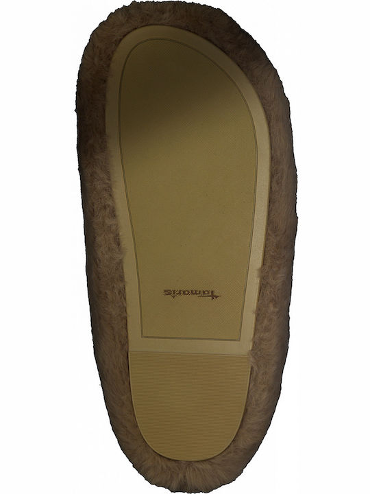Winter Women's Slippers with Fur Pink