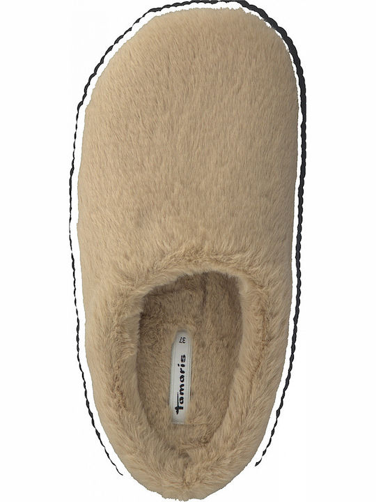 Winter Women's Slippers with Fur Pink