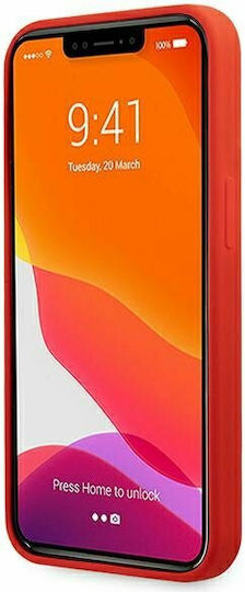 Ferrari Umschlag Rückseite Silikon Rot (iPhone 13 Pro Max)