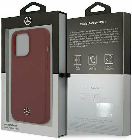 Mercedes-Benz Hardcase Back Cover Σιλικόνης Κόκκινο (iPhone 13 Pro Max)