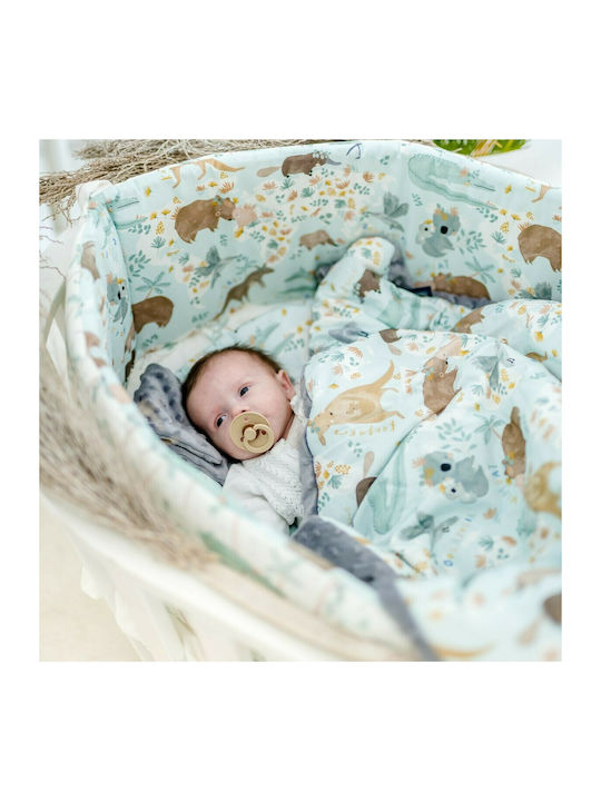 La Millou Decke Wickeltücher für Kinderzimmer Wild Blossom Samt Rosa 80x100cm