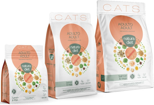 Dingonatura Natura Diet Adult Dry Food for Adult Cats with Sensitive Urinary with Salmon / Vegetables 3kg