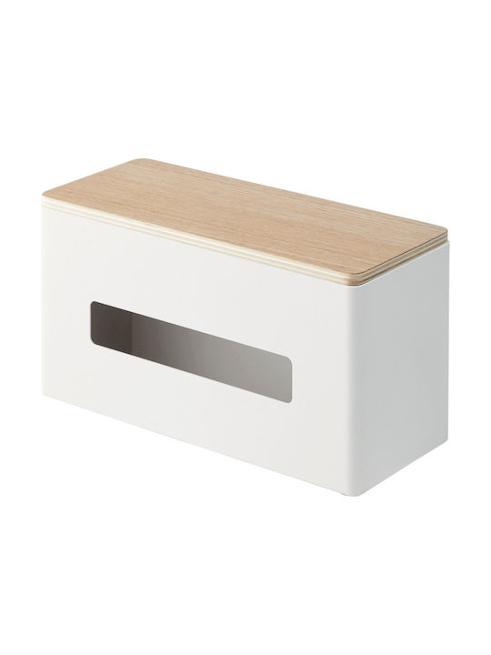 Yamazaki Χαρτοπετσετοθήκη Μεταλλική Λευκή 26x11x14cm 4766