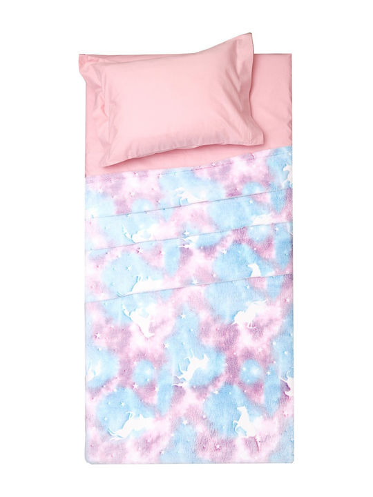 Viopros Blanket Nursery Swaddling Blankets Αμέλια Fleece Pink 70x90cm. 653158