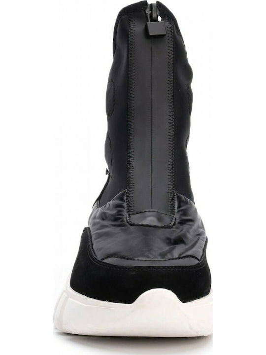 Pyro Damen Chunky Stiefel Schwarz