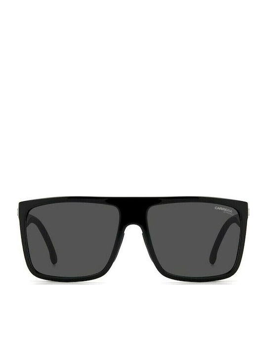 Carrera Men's Sunglasses with Black Horn-Rimmed Frame and Grey Lens 8055/S 807IR