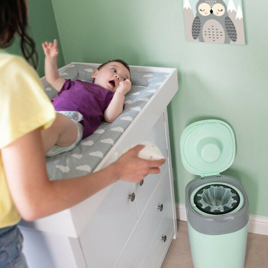 Tommee Tippee Twist and Click Diaper Disposal Bin Green