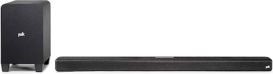 Polk Audio Signa S4 Soundbar 3.1.2 Bluetooth and HDMI 160W with Wireless Subwoofer and Remote Control Black