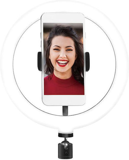 LogiLink Ring Light 20cm με Βάση για Κινητό
